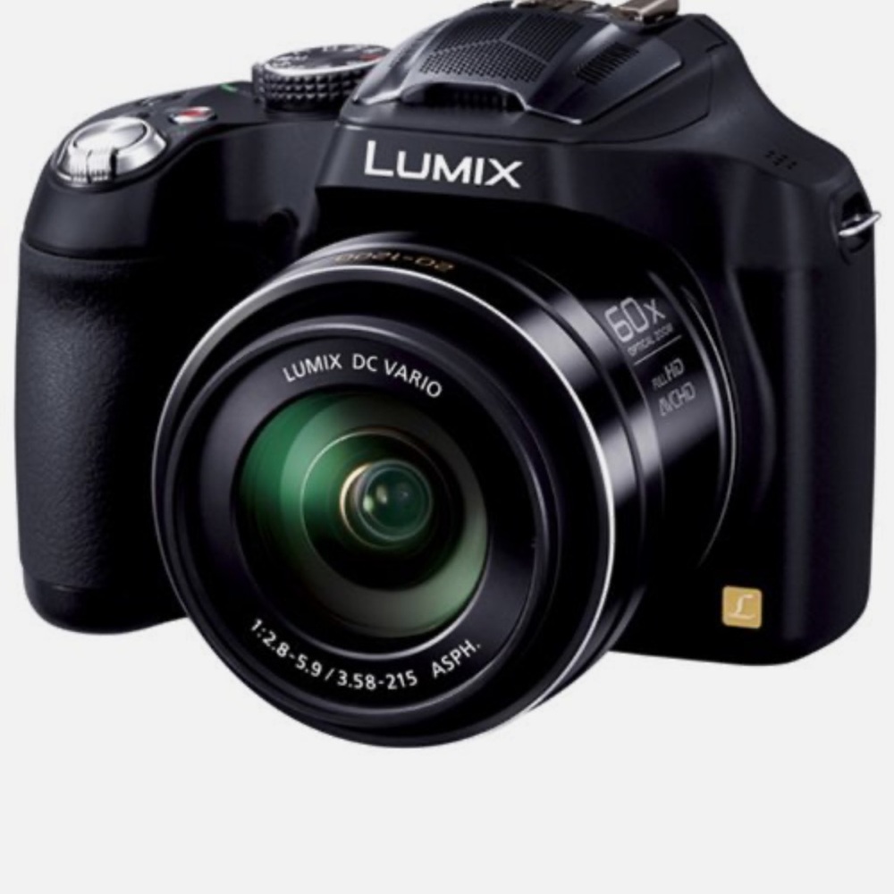 Panasonic LUMIX Black Digital Camera with Green Lens
